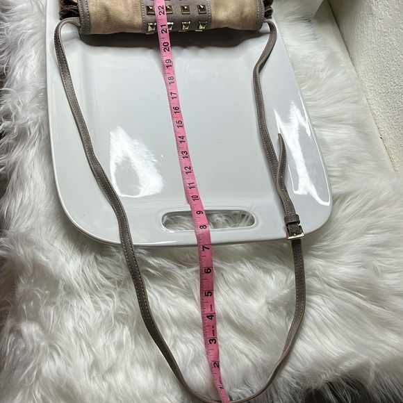 Studded Tan Shoulder/Crossbody or Clutch - Picture 10 of 13